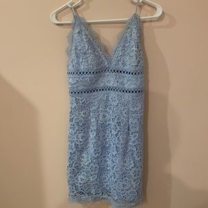 light blue lace dress